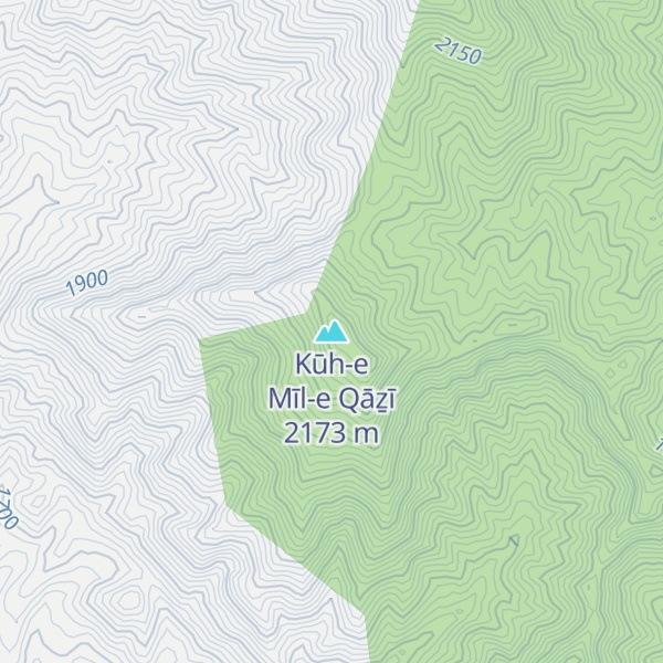 Map of Kūh-e Mīl-e Qāẕī