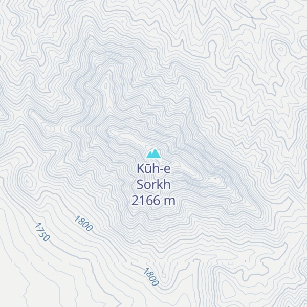 Map of Kūh-e Sorkh