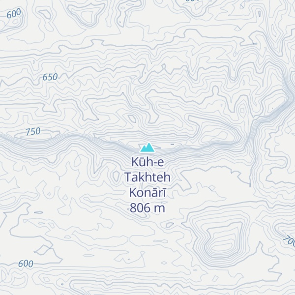 Map of Kūh-e Takhteh Konārī