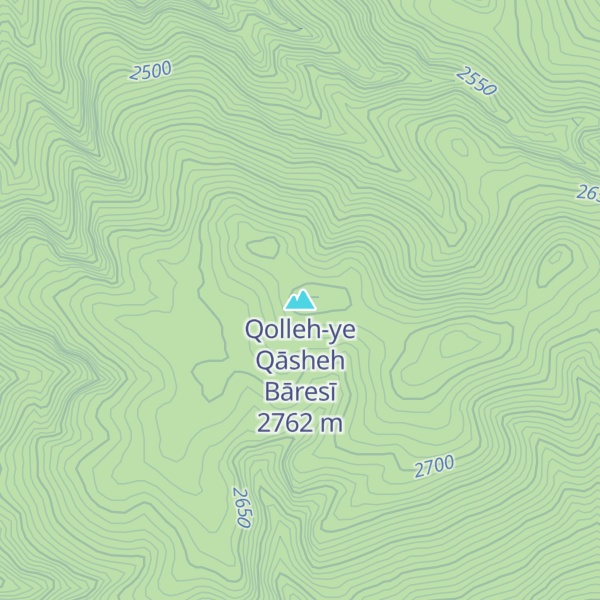 Map of Qolleh-ye Qāsheh Bāresī