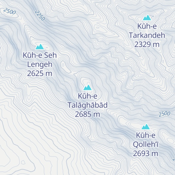 Map of Kūh-e Talāghābād