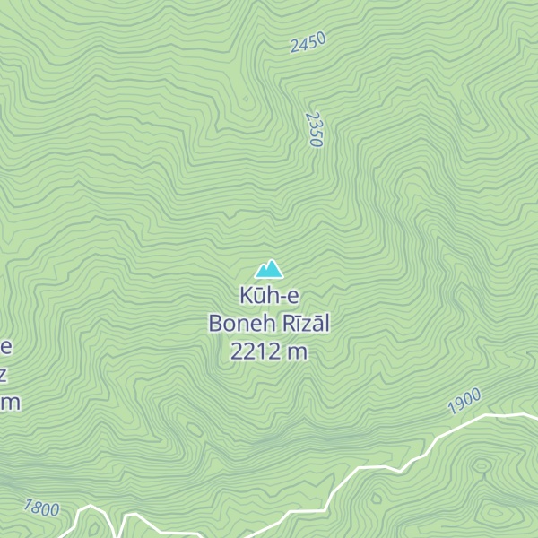 Map of Kūh-e Boneh Rīzāl