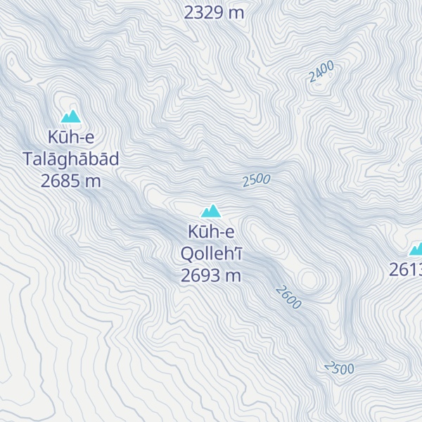 Map of Kūh-e Qolleh’ī