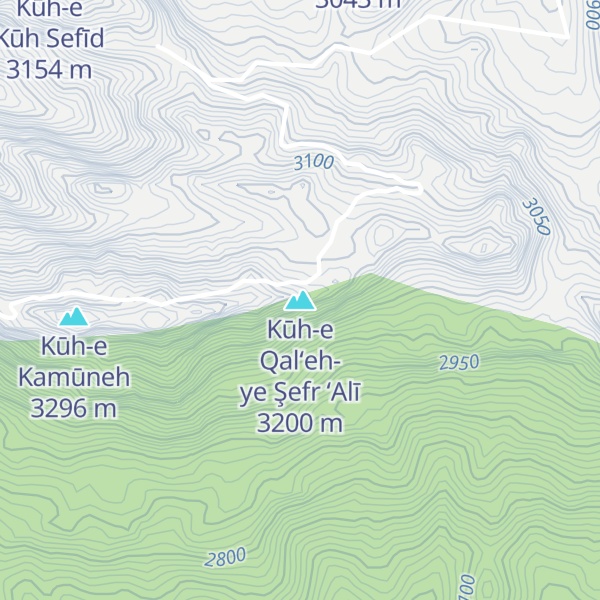 Map of Kūh-e Qal‘eh-ye Şefr ‘Alī