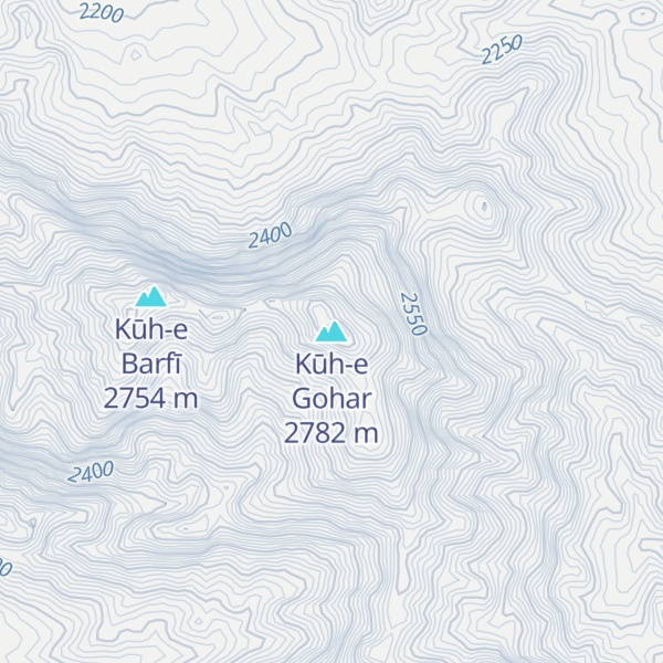 Map of Kūh-e Gohar