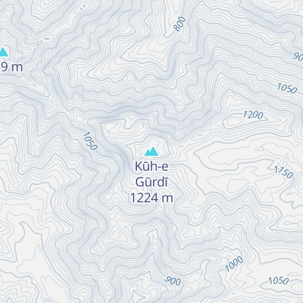 Map of Kūh-e Gūrdī