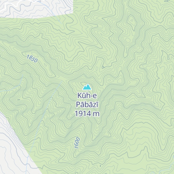Map of Kūh-e Pābāzī