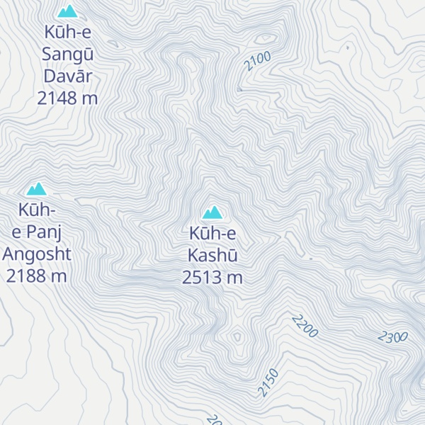Map of Kūh-e Kashū