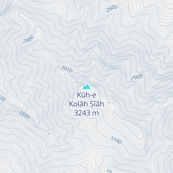 Map of Kūh-e Kolāh Sīāh