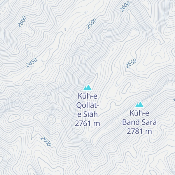 Map of Kūh-e Qollāt-e Sīāh