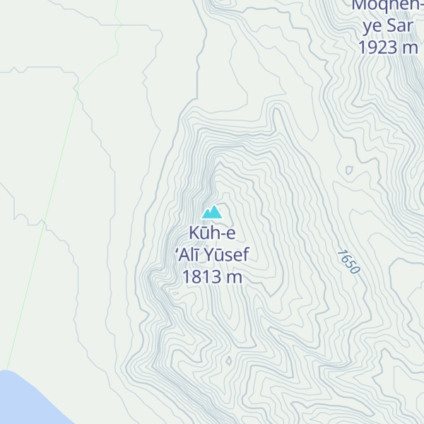 Map of Kūh-e ‘Alī Yūsef
