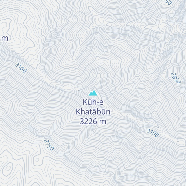 Map of Kūh-e Khatābūn