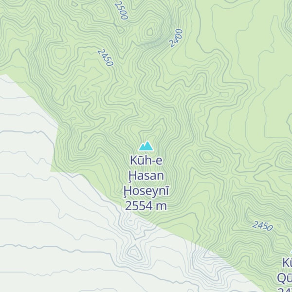 Map of Kūh-e Ḩasan Ḩoseynī