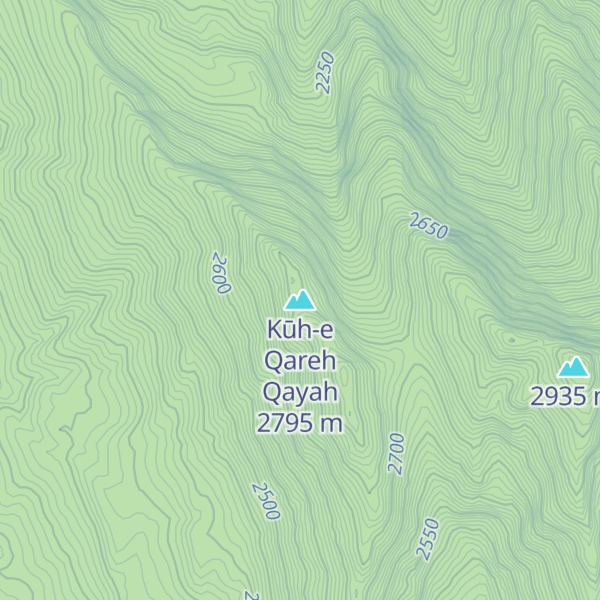 Map of Kūh-e Qareh Qayah