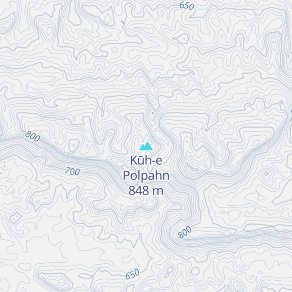 Map of Kūh-e Polpahn