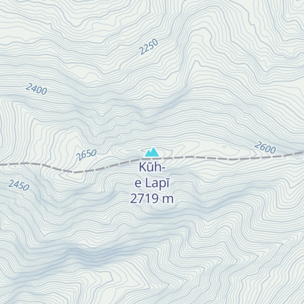 Map of Kūh-e Lapī