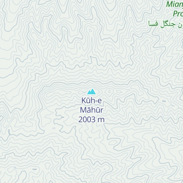 Map of Kūh-e Māhūr