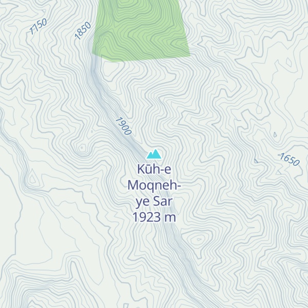 Map of Kūh-e Moqneh-ye Sar