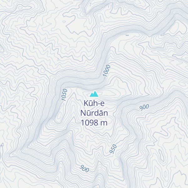 Map of Kūh-e Nūrdān