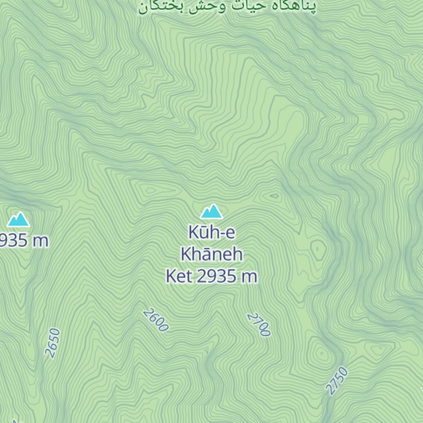 Map of Kūh-e Khāneh Ket