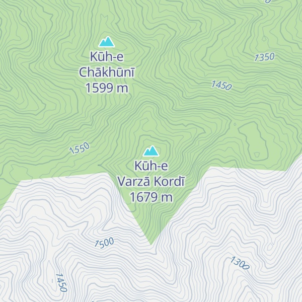 Map of Kūh-e Varzā Kordī
