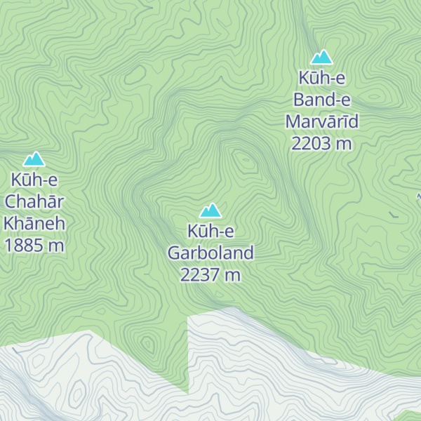 Map of Kūh-e Garboland