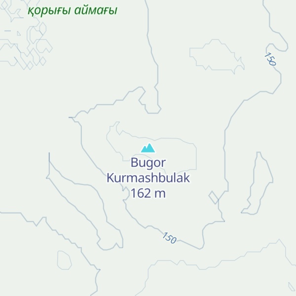 Map of Bugor Kurmashbulak