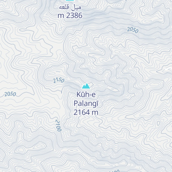 Map of Kūh-e Palangī