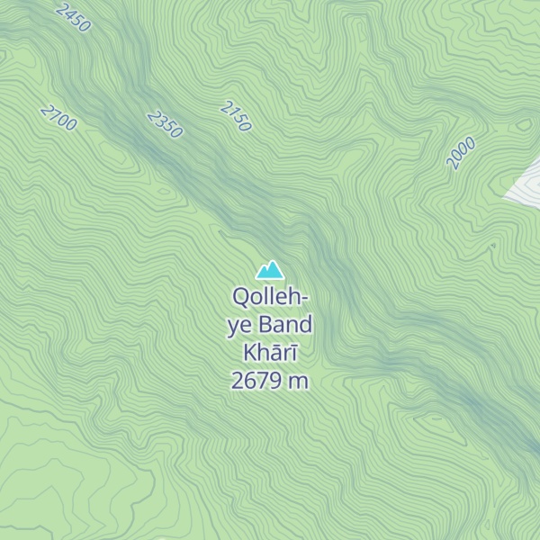 Map of Qolleh-ye Band Khārī