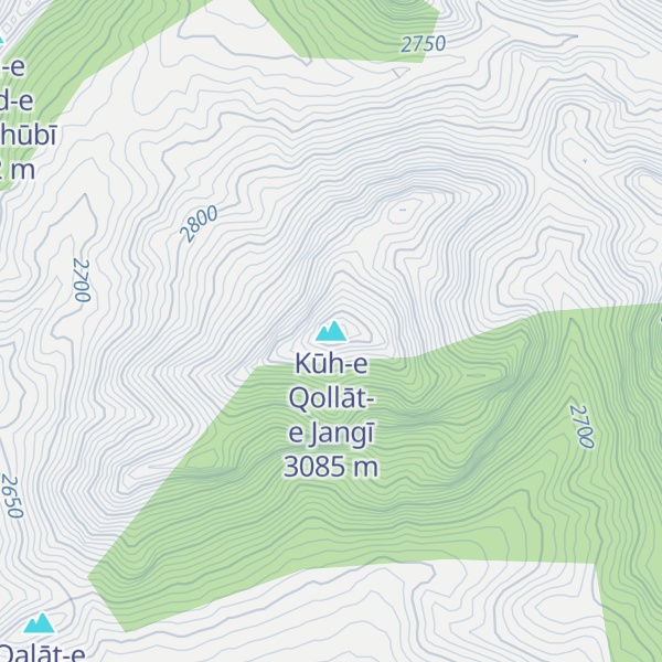Map of Kūh-e Qollāt-e Jangī