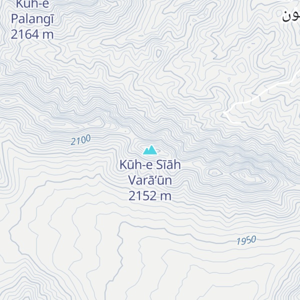 Map of Kūh-e Sīāh Varā‘ūn