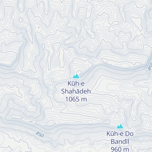 Map of Kūh-e Shahādeh