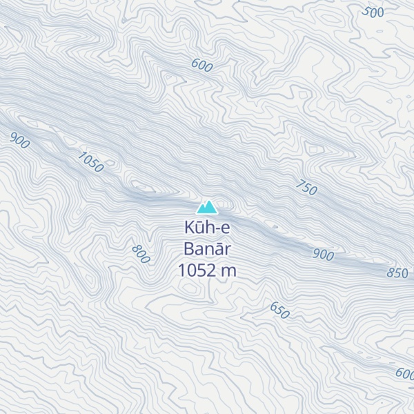 Map of Kūh-e Banār