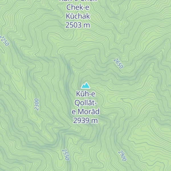 Map of Kūh-e Qollāt-e Morād