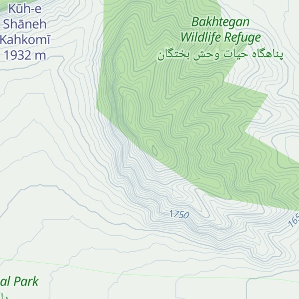 Map of Kūh-e Kharū