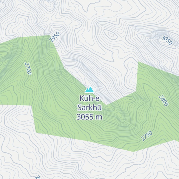 Map of Kūh-e Sarkhū