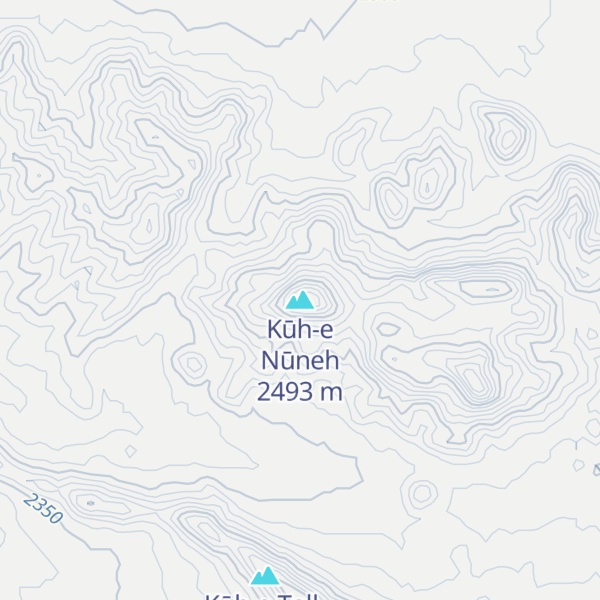 Map of Kūh-e Nūneh