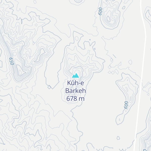 Map of Kūh-e Barkeh