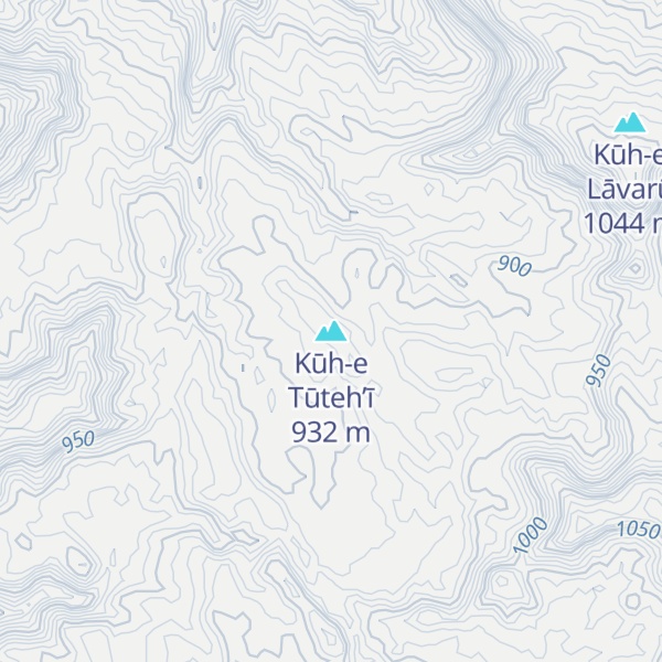 Map of Kūh-e Tūteh’ī