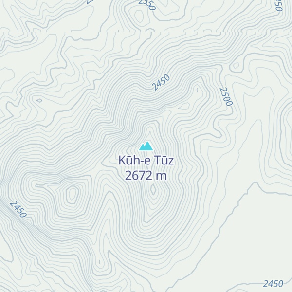 Map of Kūh-e Tūz