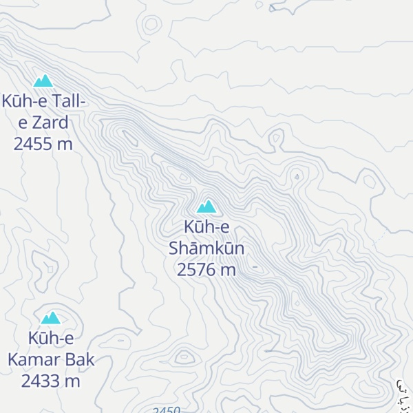 Map of Kūh-e Shāmkūn