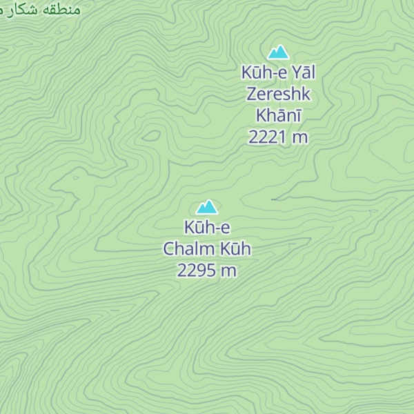 Map of Kūh-e Chalm Kūh