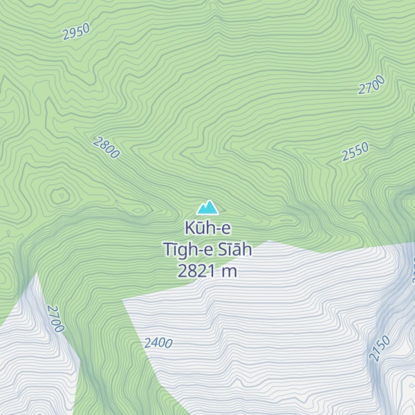 Map of Kūh-e Tīgh-e Sīāh