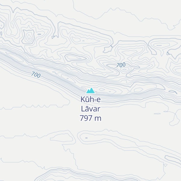 Map of Kūh-e Lāvar