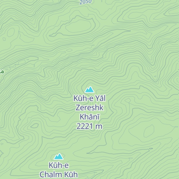 Map of Kūh-e Yāl Zereshk Khānī