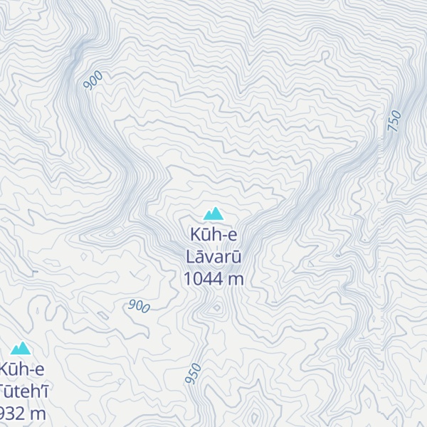 Map of Kūh-e Lāvarū