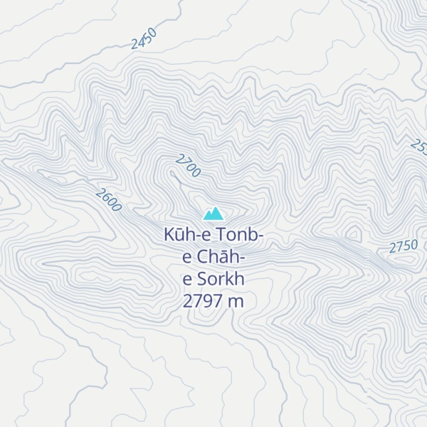 Map of Kūh-e Tonb-e Chāh-e Sorkh
