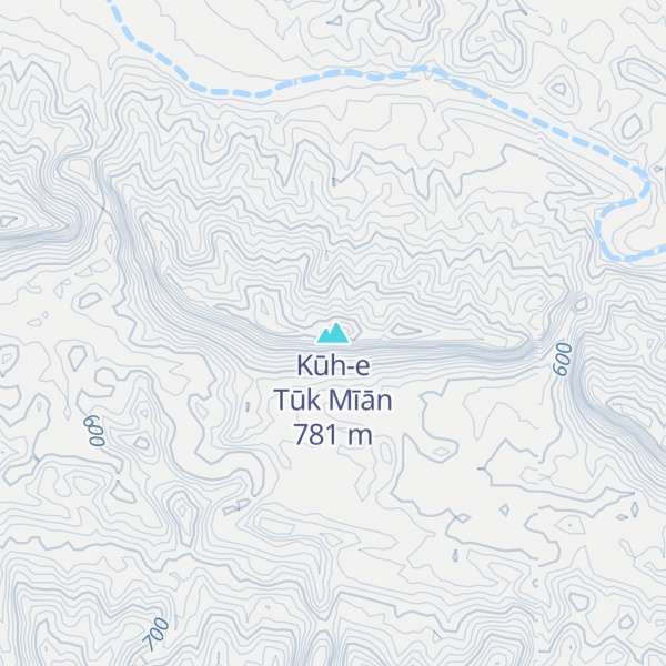 Map of Kūh-e Tūk Mīān