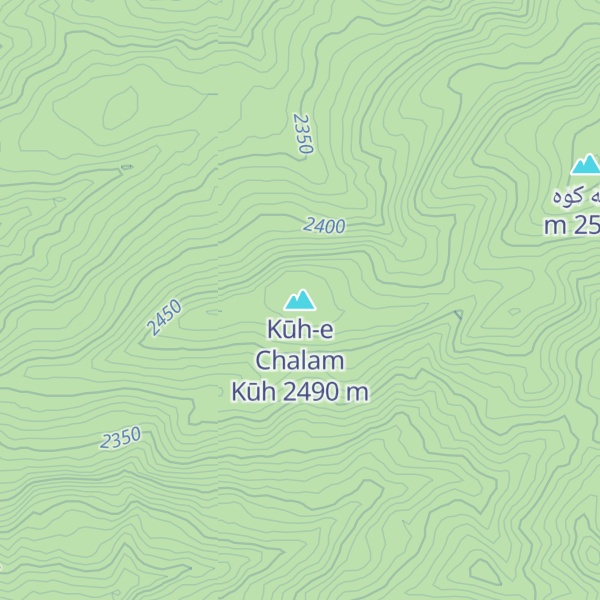 Map of Kūh-e Chalam Kūh