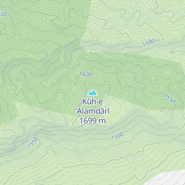 Map of Kūh-e ‘Alamdārī